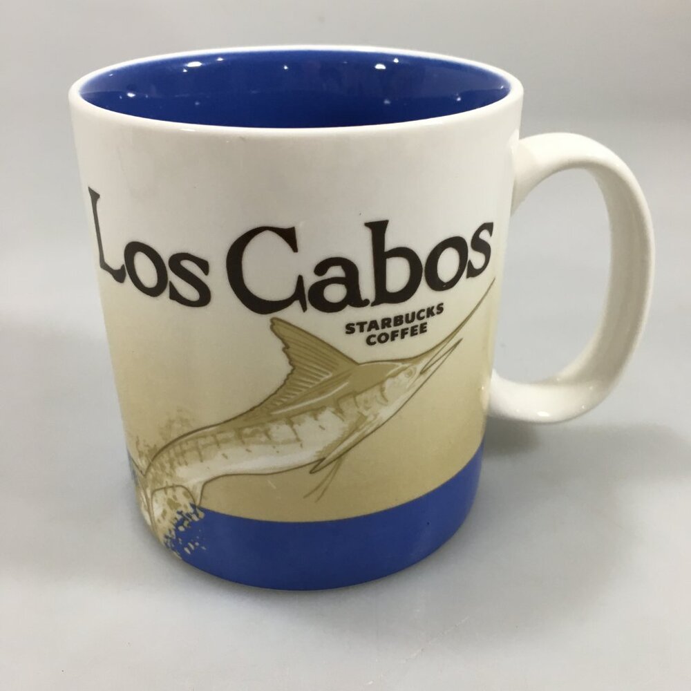 Starbucks Los Cabos Mexico Global Icon 2011 Swordfish Coffee Mug Cup 16 oz